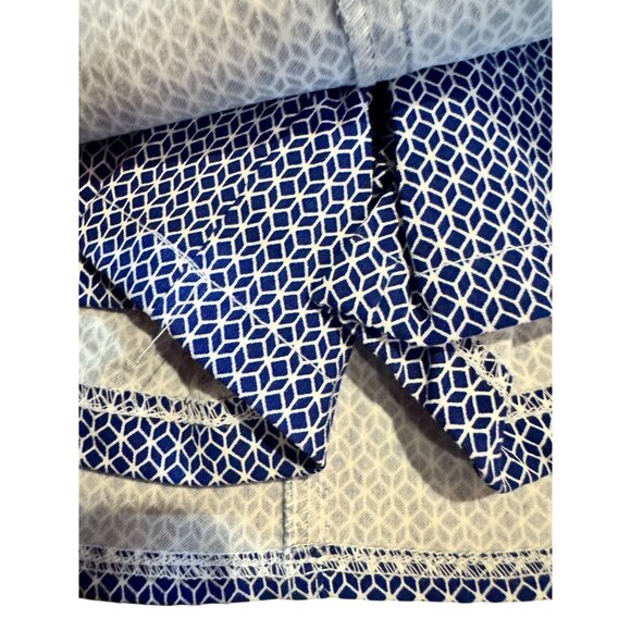 Attire New York Womens Blue Geometric Skort Size 4 Rayon/Nylon/Spandex - Picture 3 of 11